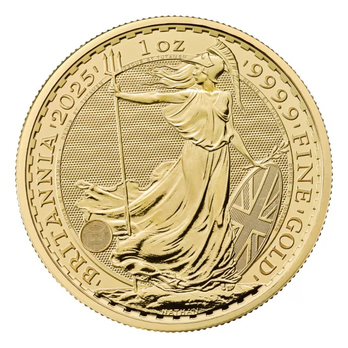 2025 1 oz Great Britain Britannia .9999 Gold BU Coin **Pre-order ETA ...