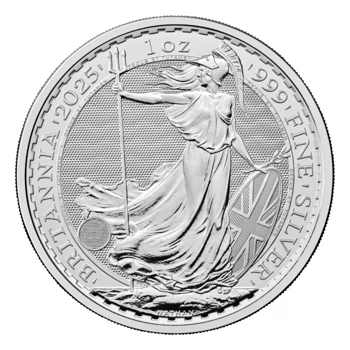 2025 1 oz Great Britain Britannia .999 Silver BU Coin - PERTH BULLION ...